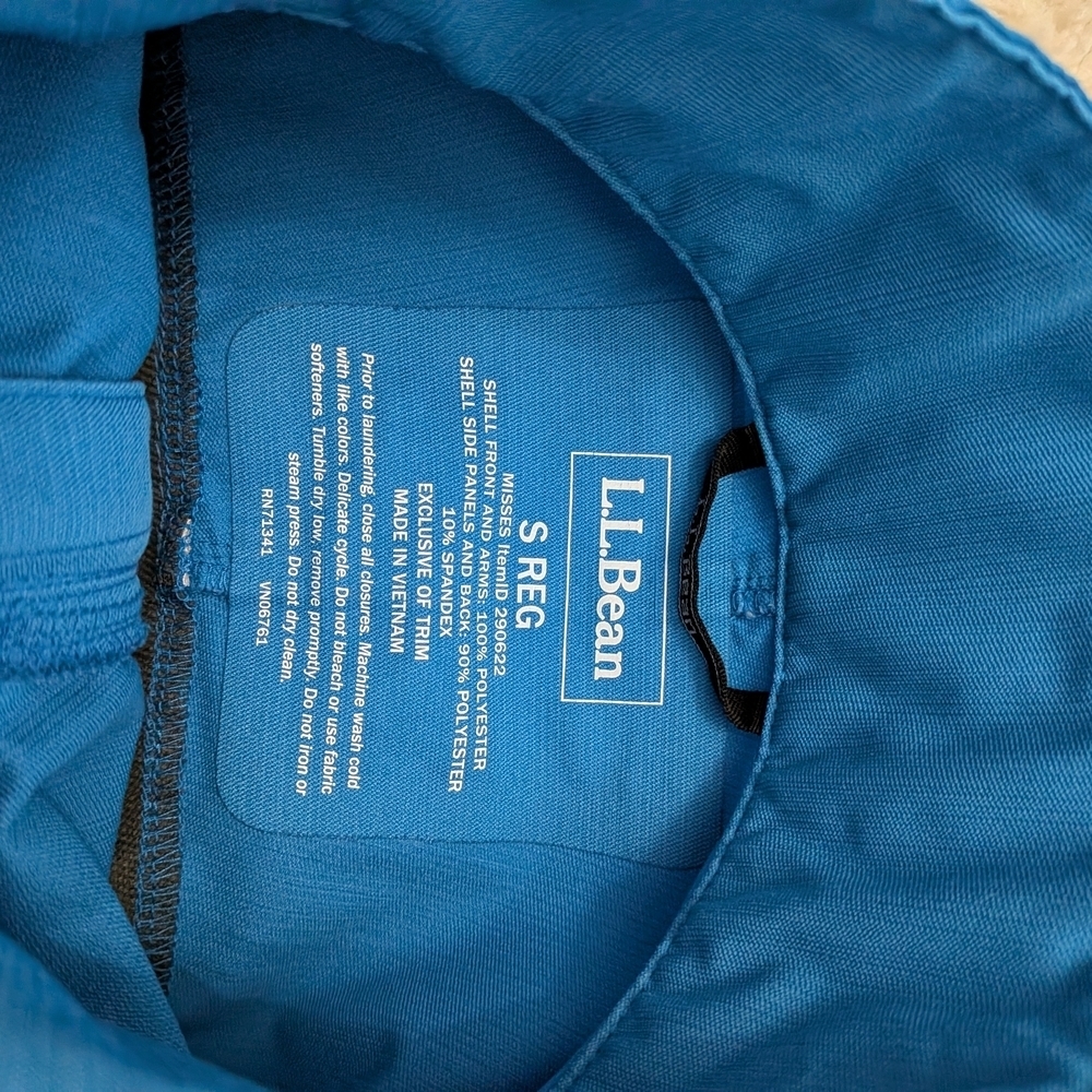 L.L. Bean Reflective Full Zip Outdoor Hiking Windbreaker - Picture 3 of 7